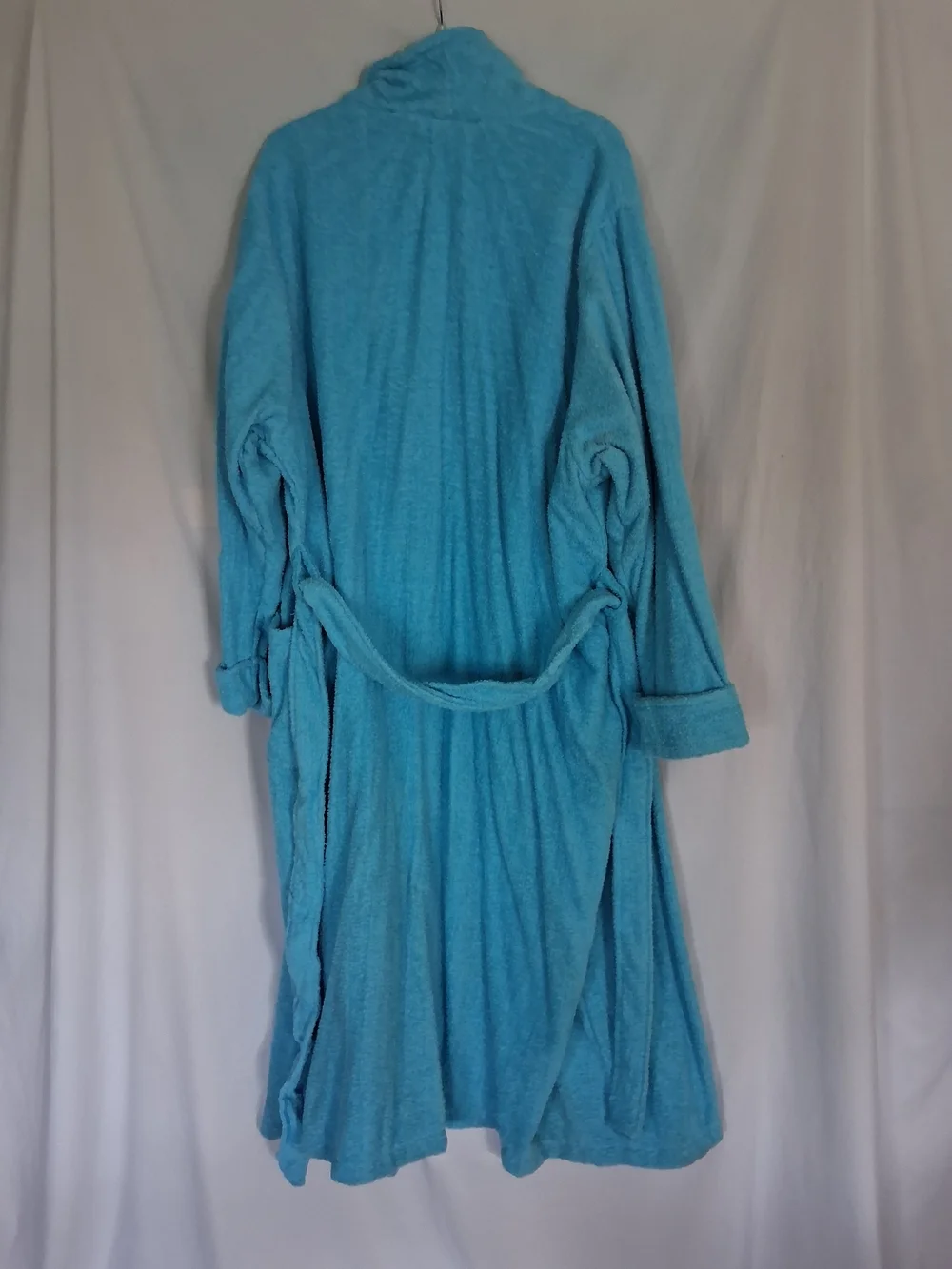 Turquoise Open-Front Long Cozy Robe/Cardigan - Picture 5 of 5